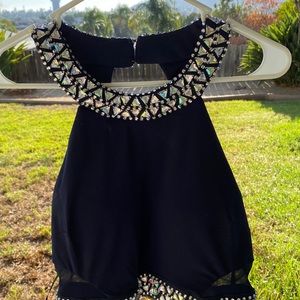 Two piece halter dress